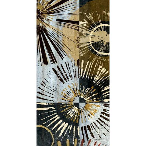 Outburst II White Modern Wood Framed Art Print by Burghardt, James