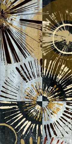 Outburst II White Modern Wood Framed Art Print with Double Matting by Burghardt, James