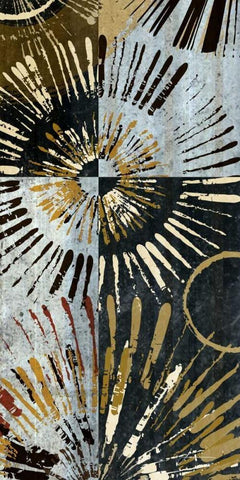 Outburst III Black Ornate Wood Framed Art Print with Double Matting by Burghardt, James