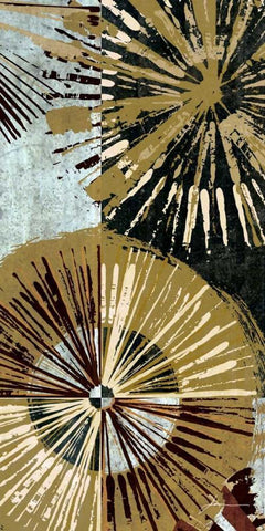 Outburst IV Black Ornate Wood Framed Art Print with Double Matting by Burghardt, James