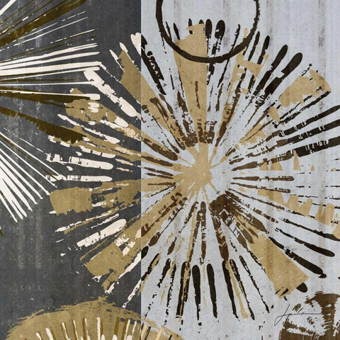 Outburst Tiles III White Modern Wood Framed Art Print by Burghardt, James