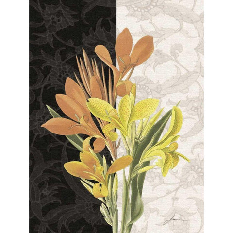 Centerpiece I White Modern Wood Framed Art Print by Burghardt, James