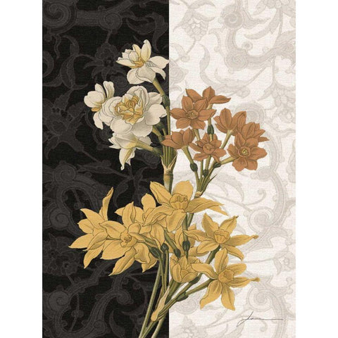 Centerpiece III White Modern Wood Framed Art Print by Burghardt, James