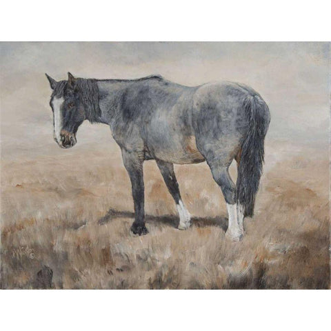 The Color Blue Black Modern Wood Framed Art Print by Winkler, Kathy