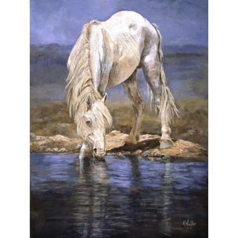 Rhapsody in Blue White Modern Wood Framed Art Print by Winkler, Kathy