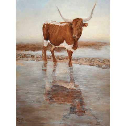 Looking Glass Black Modern Wood Framed Art Print with Double Matting by Winkler, Kathy