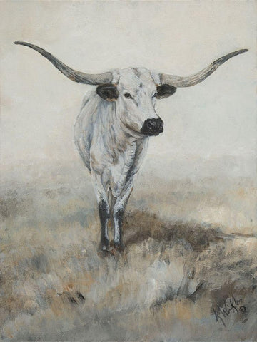 Lasting Impression White Modern Wood Framed Art Print with Double Matting by Winkler, Kathy