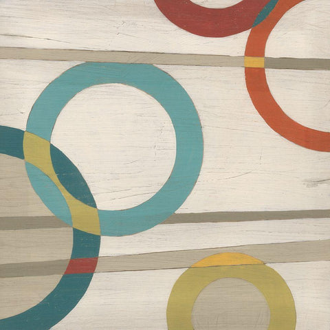 Circular Logic II Gold Ornate Wood Framed Art Print with Double Matting by Vess, June Erica