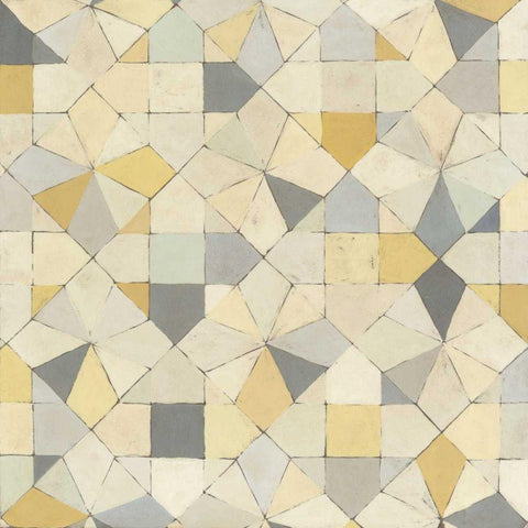 Interplay II White Modern Wood Framed Art Print with Double Matting by Meagher, Megan