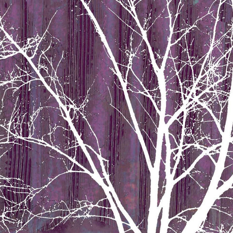 Small Aurora Silhouette III White Modern Wood Framed Art Print by Ludwig, Alicia