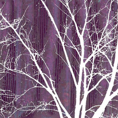 Small Aurora Silhouette III Black Ornate Wood Framed Art Print with Double Matting by Ludwig, Alicia