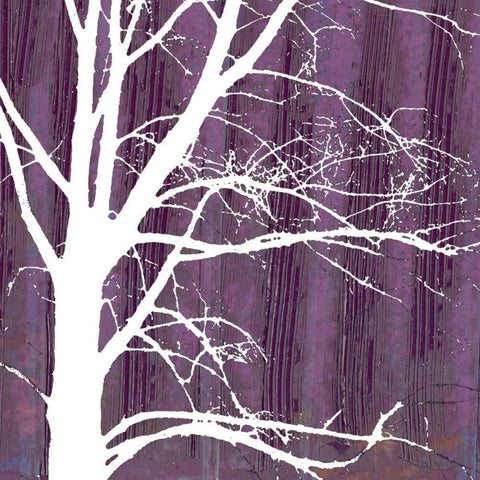 Small Aurora Silhouette IV White Modern Wood Framed Art Print with Double Matting by Ludwig, Alicia