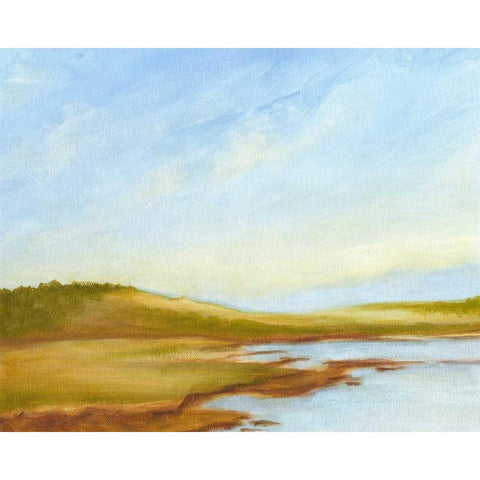 Small Summer Horizons I Gold Ornate Wood Framed Art Print with Double Matting by Harper, Ethan