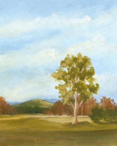 Small Summer Horizons VI White Modern Wood Framed Art Print with Double Matting by Harper, Ethan