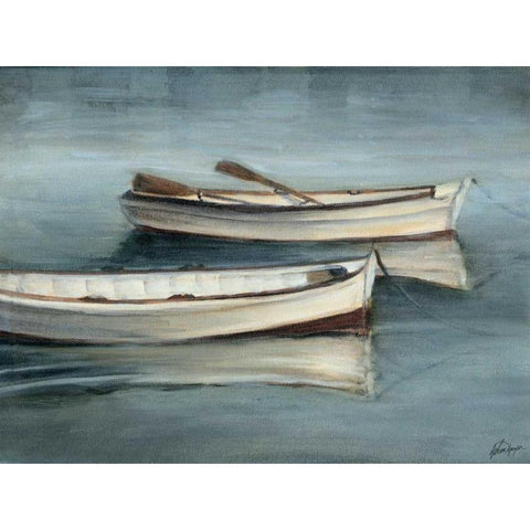 Small Stillwaters III White Modern Wood Framed Art Print by Harper, Ethan