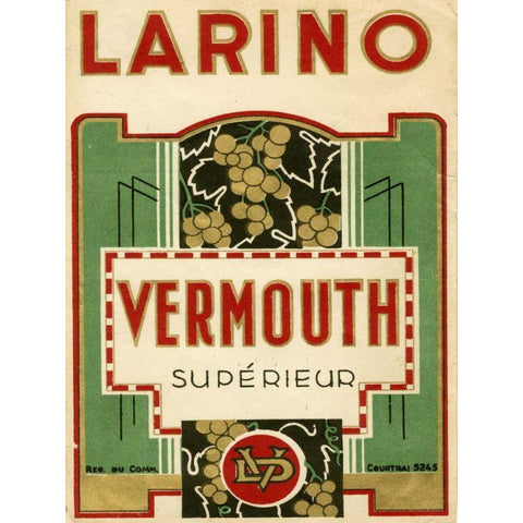 Larino Vermouth White Modern Wood Framed Art Print by Unknown