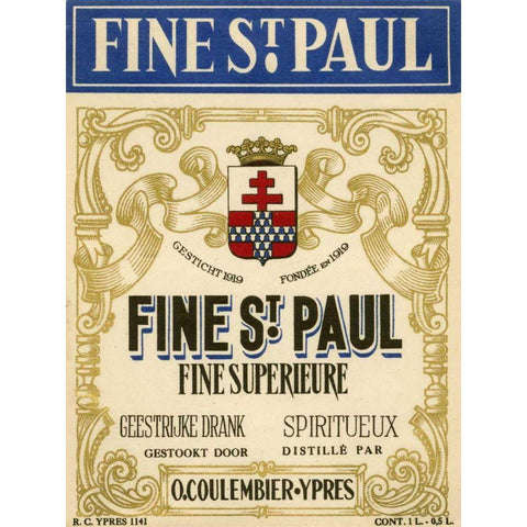 Fine St. Paul White Modern Wood Framed Art Print by Unknown