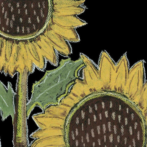 Flower Song III Black Modern Wood Framed Art Print by Choate, Lisa
