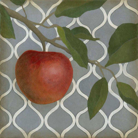 Fruit and Pattern III Black Ornate Wood Framed Art Print with Double Matting by Meagher, Megan
