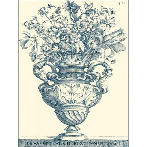 Tulipiere I Gold Ornate Wood Framed Art Print with Double Matting by Vision Studio