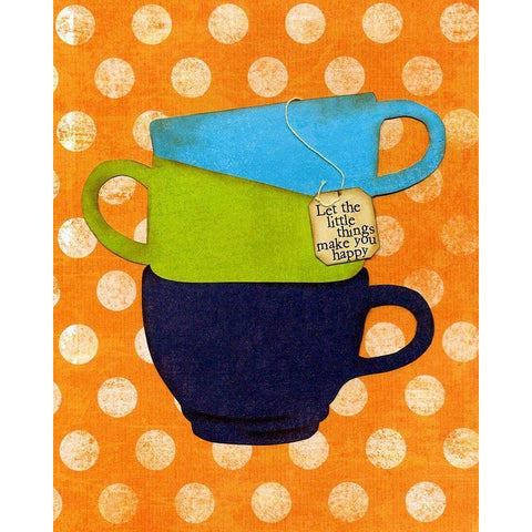 The Little Things Black Modern Wood Framed Art Print with Double Matting by DeDonato, Jennifer