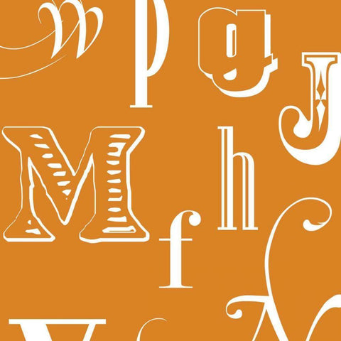 Fun With Letters II White Modern Wood Framed Art Print with Double Matting by Vision Studio