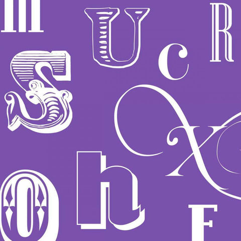 Fun With Letters III Black Ornate Wood Framed Art Print with Double Matting by Vision Studio