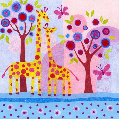 Tree tops White Modern Wood Framed Art Print with Double Matting by Conway, Kim