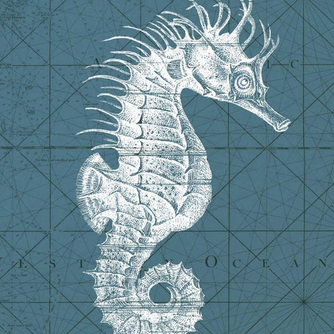 Coastal Menagerie VIII Gold Ornate Wood Framed Art Print with Double Matting by Vision Studio