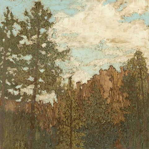 Western View I Black Modern Wood Framed Art Print with Double Matting by Meagher, Megan