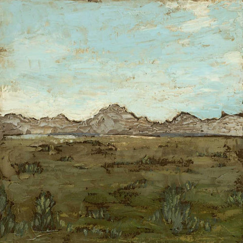 Western View IV Black Modern Wood Framed Art Print by Meagher, Megan