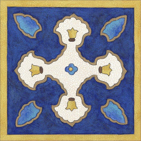 Royal Lapis I White Modern Wood Framed Art Print by Lam, Vanna