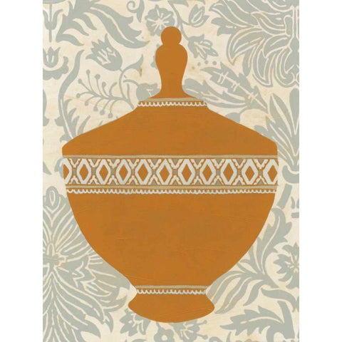 Pottery Patterns I Gold Ornate Wood Framed Art Print with Double Matting by Vess, June Erica