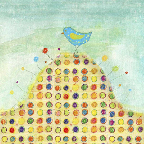 Feathers, Dots and Stripes XIII White Modern Wood Framed Art Print by Blixt, Ingrid