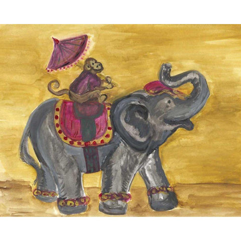 Delhi Parade I Black Modern Wood Framed Art Print by Choate, Lisa