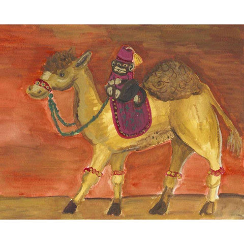 Delhi Parade II Gold Ornate Wood Framed Art Print with Double Matting by Choate, Lisa