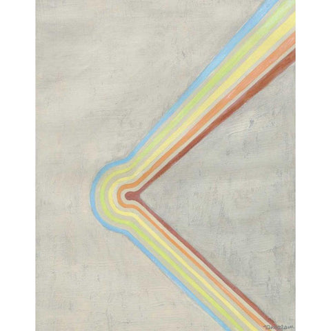 Retro Rhythm II White Modern Wood Framed Art Print by Lam, Vanna