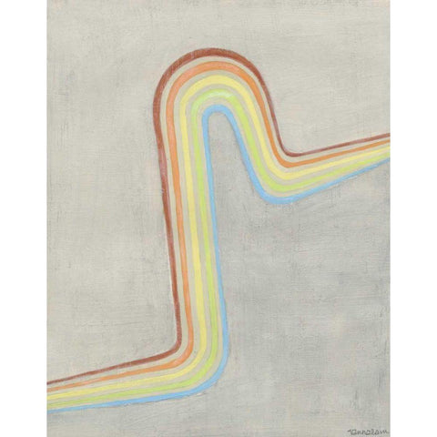 Retro Rhythm III Black Modern Wood Framed Art Print with Double Matting by Lam, Vanna