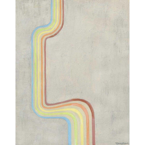 Retro Rhythm IV White Modern Wood Framed Art Print by Lam, Vanna