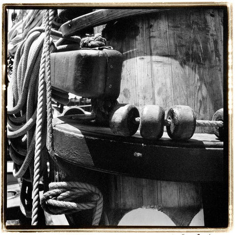 Ship Shape III Gold Ornate Wood Framed Art Print with Double Matting by DeNardo, Laura