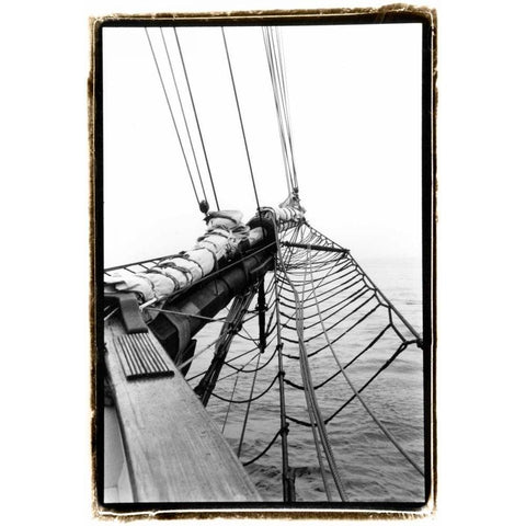Set Sail IV Black Modern Wood Framed Art Print with Double Matting by DeNardo, Laura