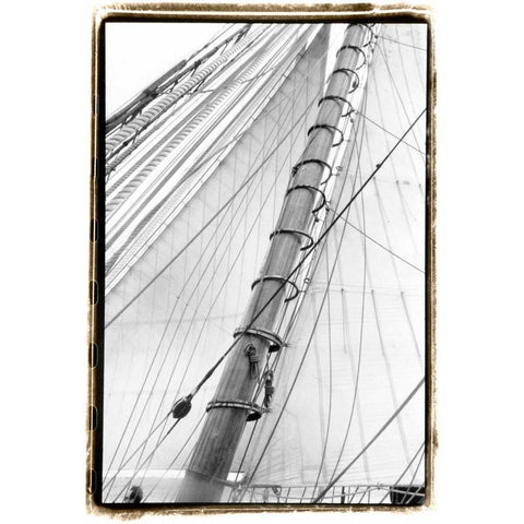 Set Sail VI Black Modern Wood Framed Art Print with Double Matting by DeNardo, Laura