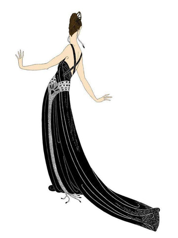 Sophisticated Ladies II White Modern Wood Framed Art Print with Double Matting by Vision Studio