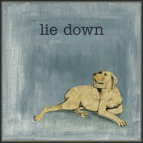 Lie Down White Modern Wood Framed Art Print with Double Matting by Ludwig, Alicia