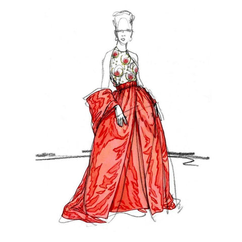 Night on the Town I White Modern Wood Framed Art Print by Vision Studio