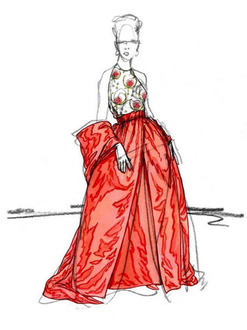 Night on the Town I Black Ornate Wood Framed Art Print with Double Matting by Vision Studio