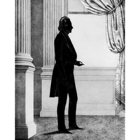 Men of Distinction I White Modern Wood Framed Art Print by Brown, William Henry