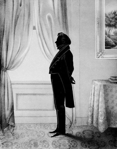 Men of Distinction II Black Ornate Wood Framed Art Print with Double Matting by Brown, William Henry