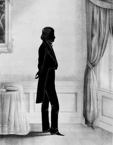 Men of Distinction III Black Ornate Wood Framed Art Print with Double Matting by Brown, William Henry