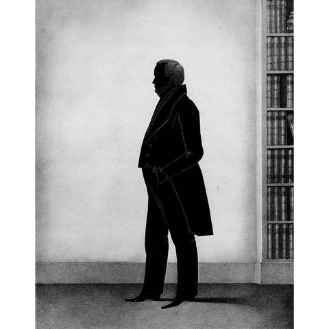 Men of Distinction IV Black Modern Wood Framed Art Print by Brown, William Henry